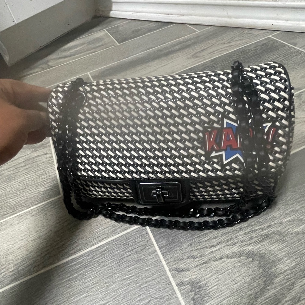 Karl Lagerfeld Black Chain Crossbody Bag